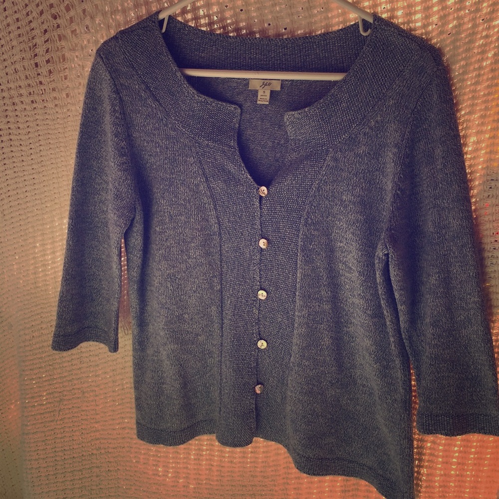 J. Jill Small Petite Blue Sweater